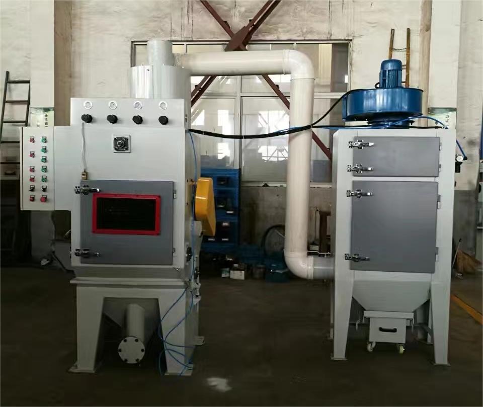 中小型零件履帶式自動噴砂機高效清潔省時省力